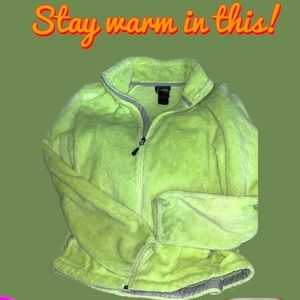 The North Face Osito Lime Green Fleece Jacket